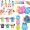 Quetschhasen-Spielzeug Lustiger Fidget Cube Geschenke Langsames Rückprallen Pailletten Quetsch-Dekoration Weicher Quetsch-Hase Geschenk zum Kindertag