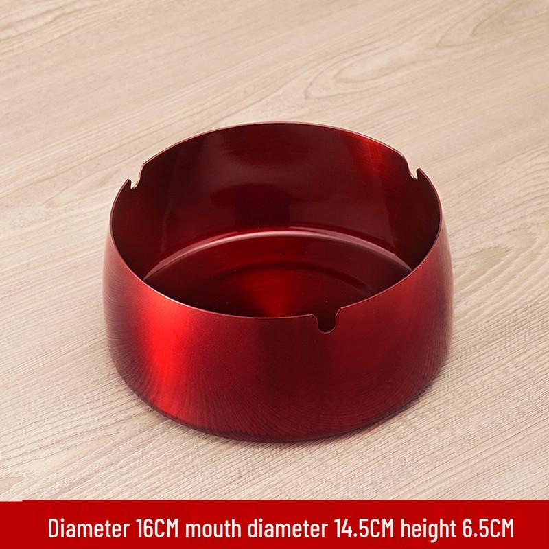 Stainless Steel Windproof Ashtray - Durable, Stylish, and Large for Bars, Cafes, and Hotels