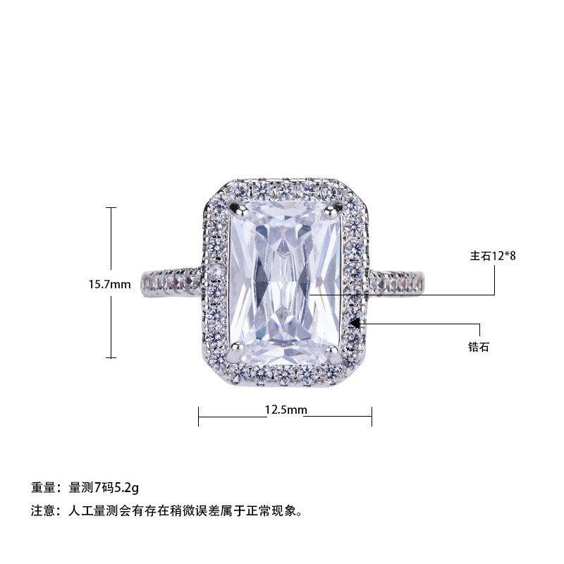 Accessories, Engagement Rings, Imitation Diamond Zircon Wedding Rings, Elegant Bridal Accessories