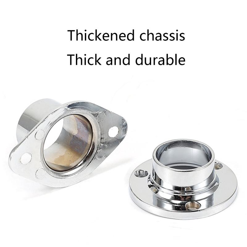 Closet Rod Sockets Wardrobe Bracket for Curtain Closet Rod Flange Socket set