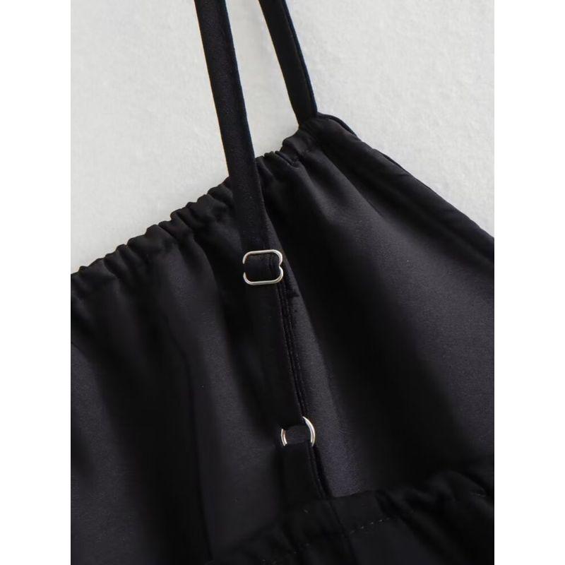 Kaslead New Arrival Women's Clothing Fashion Style Fashion Casual Minimalist Splicing Sling Long Dress