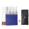 12Pcs Lock Pick Set Locksmith Supplies Broken Key Auto Extractor Remove Hooks Stainless Steel Diy Hand Tools Hardware
