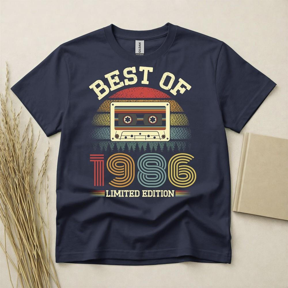 Best Of 1986 40th Birthday T Shirt Custom Year Gift Gildan Heavy Cotton Tee