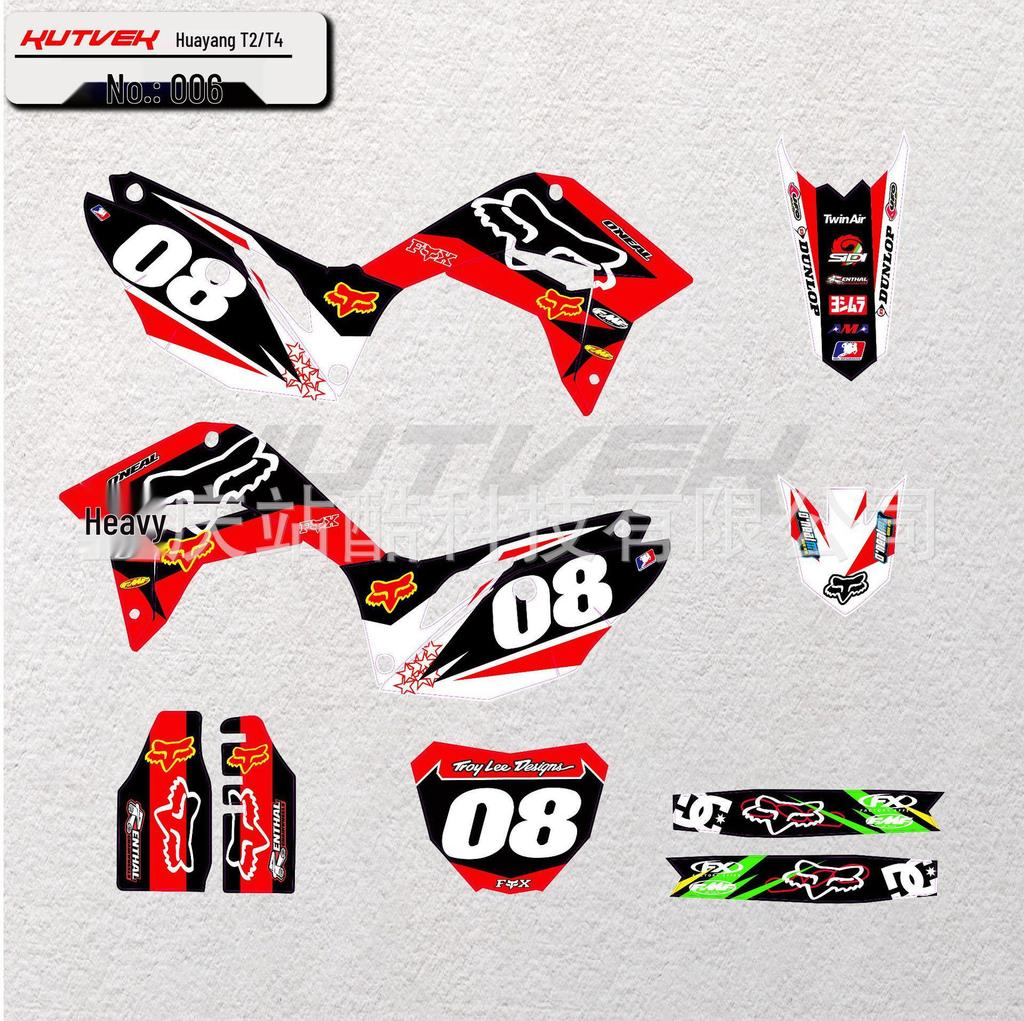 19-22 Kayo Huayang T2T4 Offroad-Motorradaufkleber: Langlebige, personalisierte Aufkleber