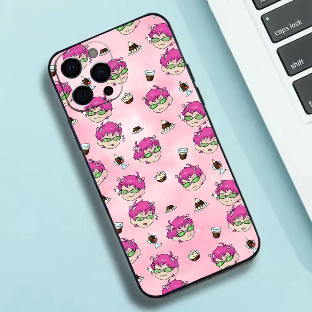 Anime S-Saiki Kusuo Phone Case Silicone Soft For IPhone 17 16 15 14 13 12 11 X XR Plus Pro Max Plus
