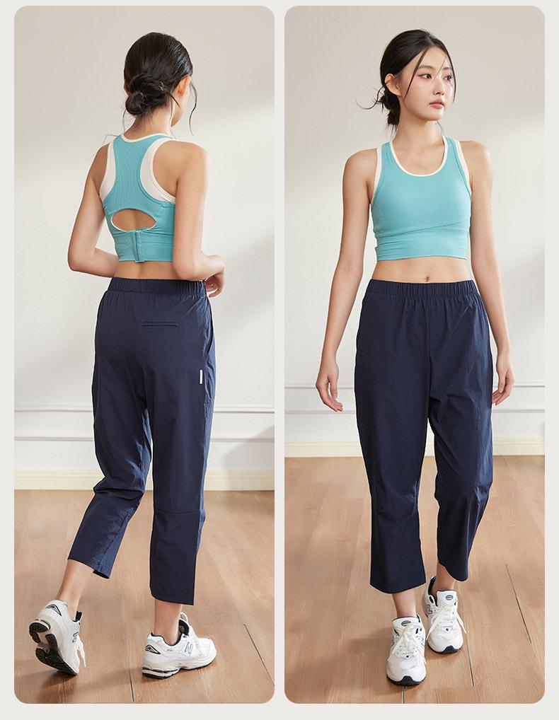 Plus Size Women's Slimming Quick-Dry Harem Pants - Lightweight, Loose, and Cropped for Summer Comfort