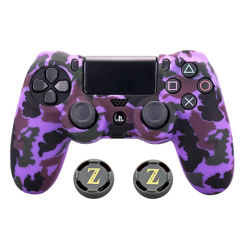 Camouflage Silicone Rubber Gel Skin for Sony Ps4 Slim/pro Controller Cover Protective Case for Ps4 Wireless Controller Accessory