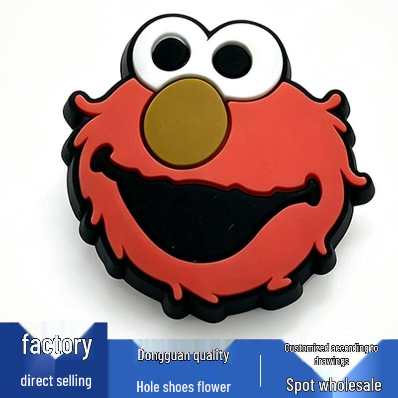 Sesame Street Cartoon PVC Shoe Accessories: Versatile Buckles Toppers