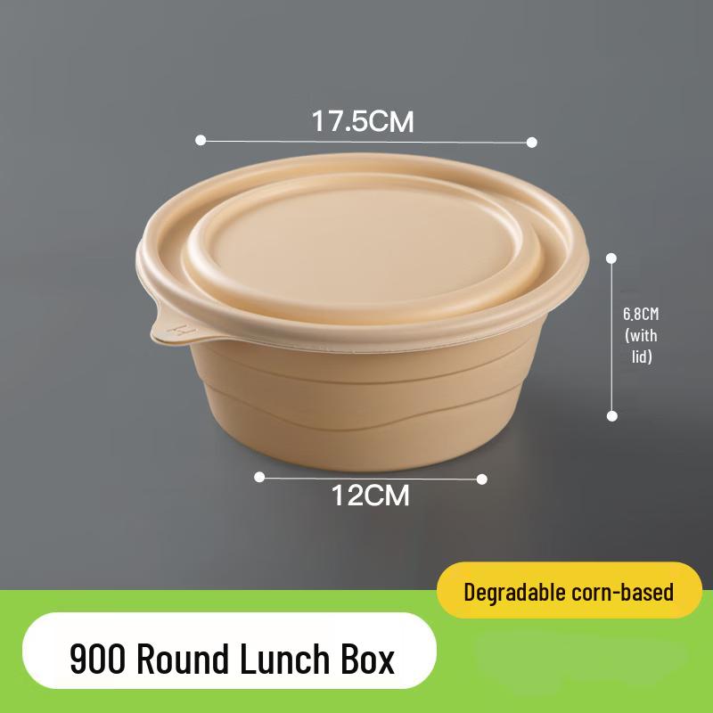 

Handon Biodegradable Corn Starch Round Lunch Box