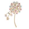 Rhinestone Dandelion Brooch Fashion Flower Pin 2 Colors Available High Quality New 2023