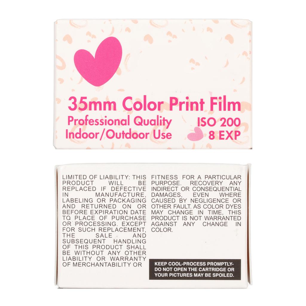 8 Sheet 35mm Color Print Film ISO 200 High Saturation HD Camera Color Negative Film for 135 Cameras