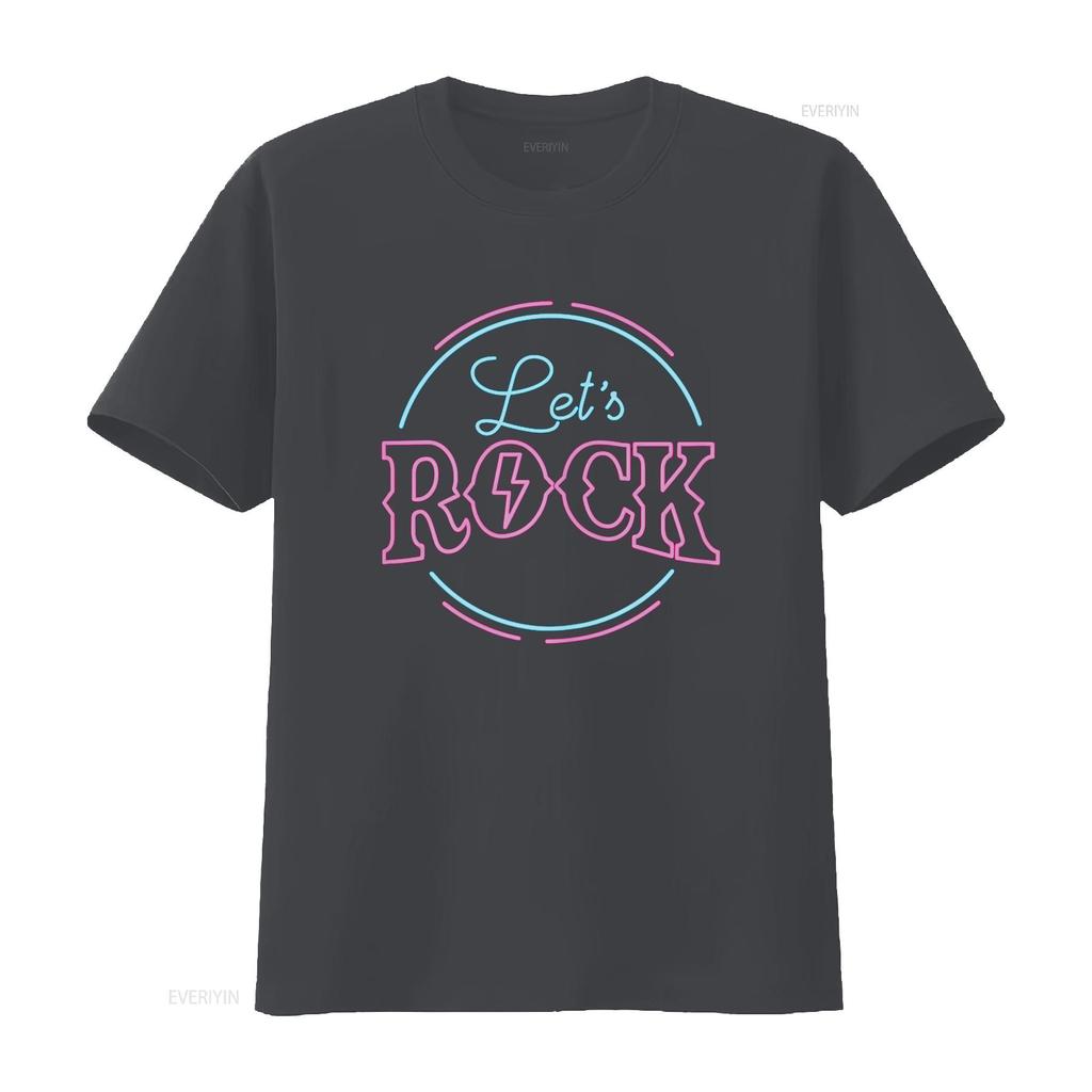 My Music Is Rock and Roll Let s T Shirt vintage Washed Slightly designer clothes Comfortable graphic streetwear