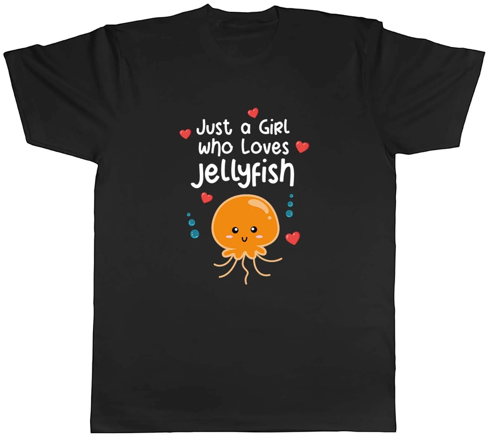 Mens T Shirt Just a Girl who Loves Jellyfish Unisex Tee Gift XXXXL