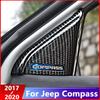 Autocolant ABS pentru fereastră de mașină, stâlp, coloană, acoperire, cadru, decorare, potrivită pentru Jeep Compass 2017 2018, accesorii de interior