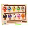 Wooden Magnetic Number Maze Puzzle For Toddlers Early Education And Logic Development