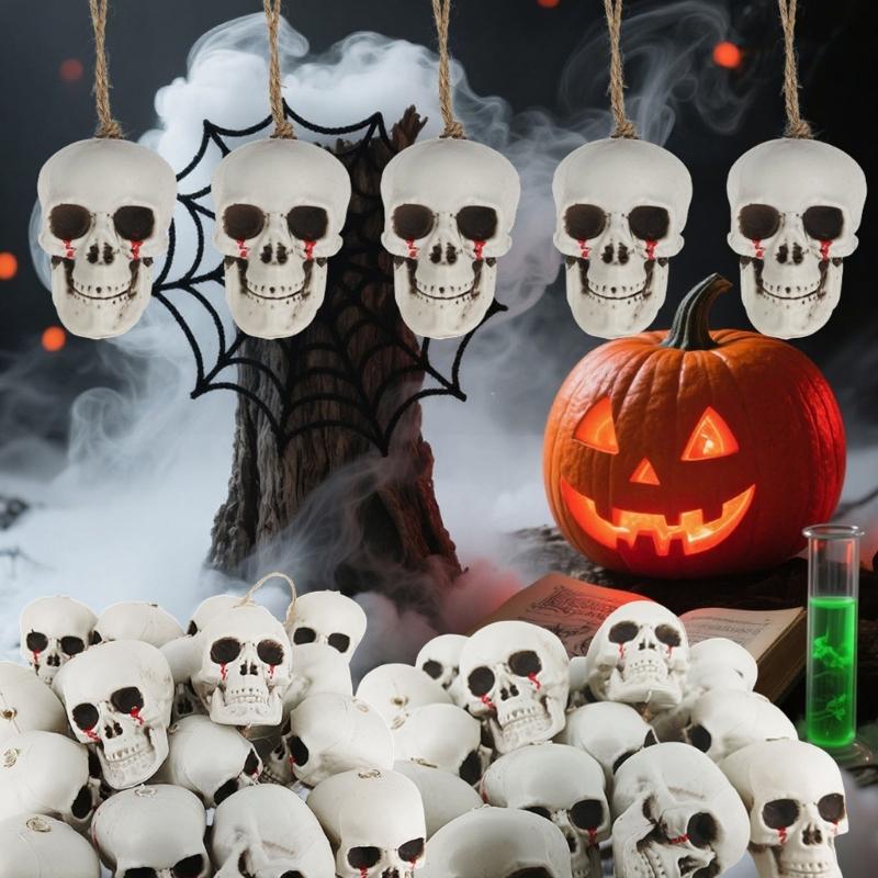 Dripping Skeleton Ornament With Halloween Ornament For Dining Room Porch Theme