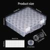 Clear Plastic Jewelry Case 30 Individual Compartments With White Snap Bottles For Quick Viewing And Safe Storage