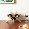 Dollhouse Accessories Miniature Wooden Wine Bottle Holder Mini Showcase Model Toy For Doll House Decoration