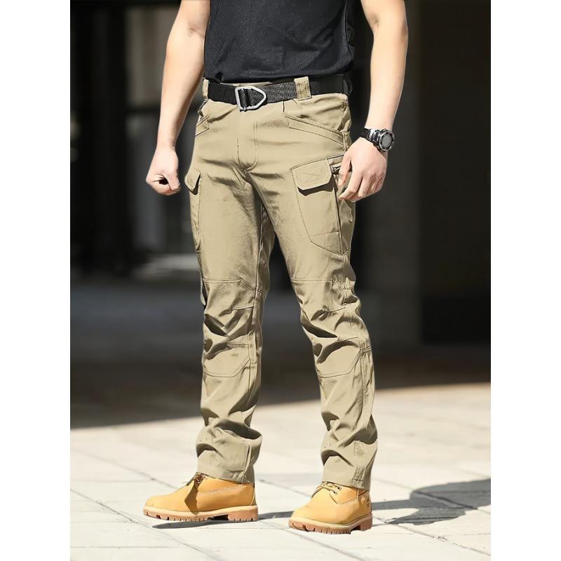 Tactical pants men's spring and summer new tooling pants outdoor function straight casual training pants 8