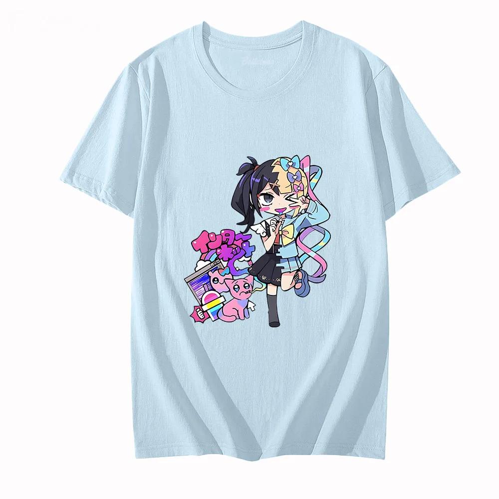 NEEDY GIRL OVERDOSE T-shirt 100% Cotton Tshirts Anime Clothes Kawaii Girl Graphic T Shirts Men/women Summer Shirt