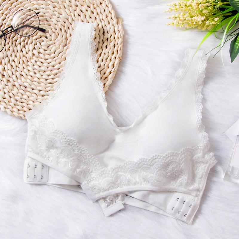 

1 шт. кружевной бюстгальтер удобный нейлоновый однотонный нижнее белье сексуальное нижнее белье женский облегающий M белый