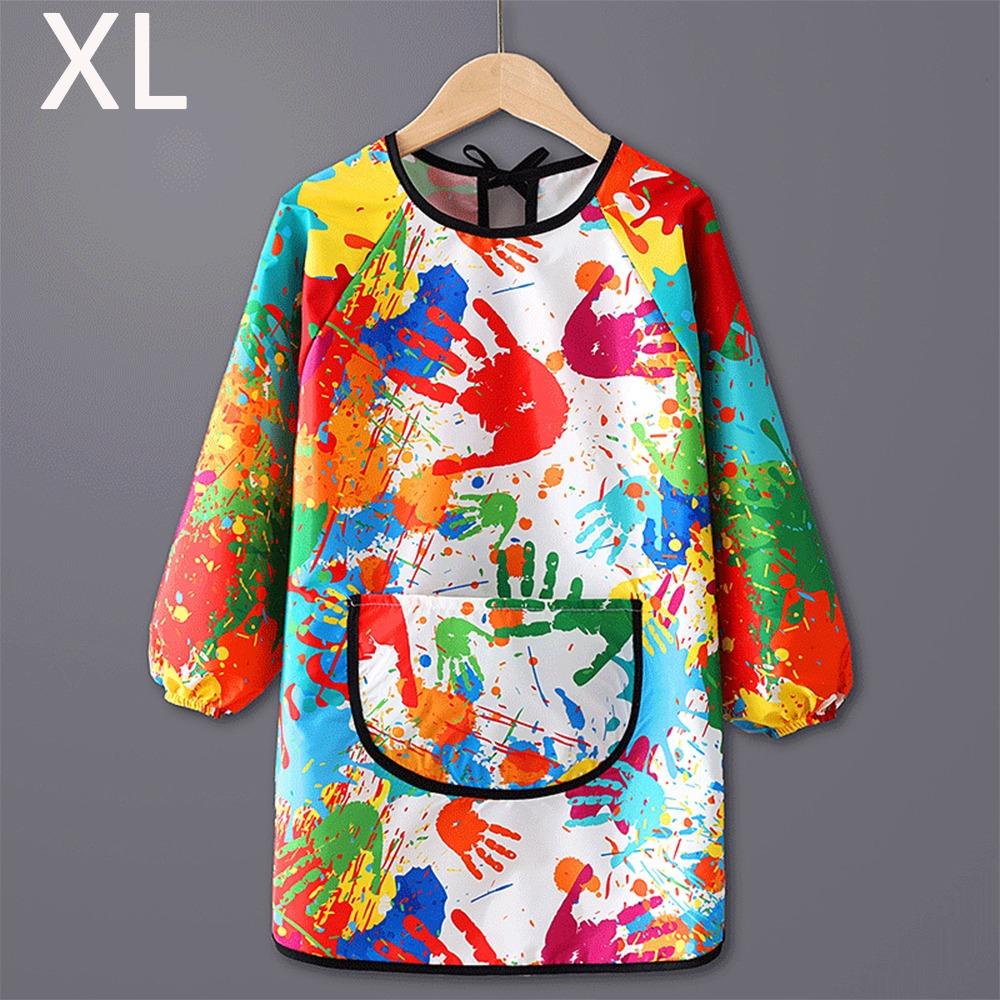 Waterproof Kids Painting Apron Long Sleeved Cooking Apron New Baking Bibs
