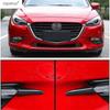 Front Bumper Fog Lights Lamps Eyebrow Strip Decoration Cover Trim For Mazda 3 Hatchback Sedan 2017 2018 Accessories Exterior Kit