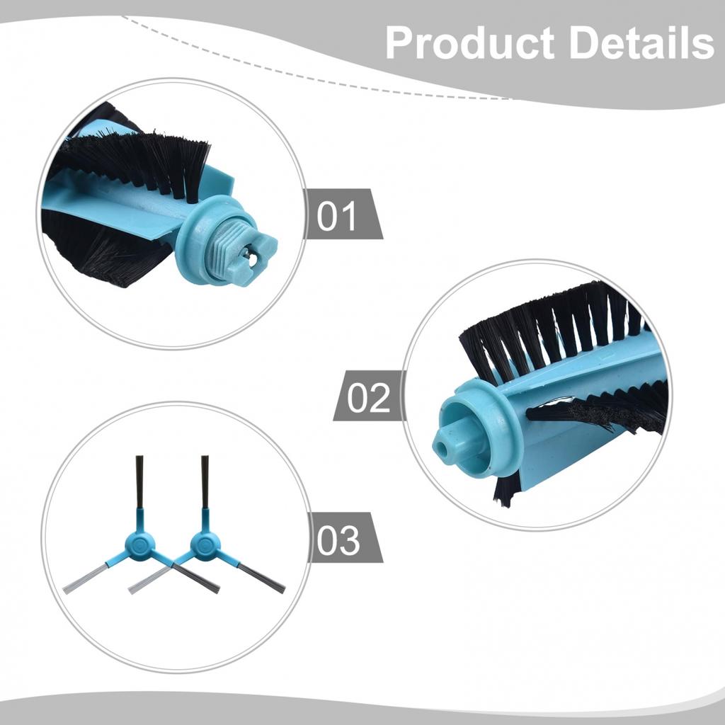 Sentral- og sidebørste erstatningssett for Conga robotstøvsuger