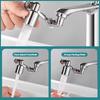1440° Küche Skalierbarer Metall-Wasserhahn Belüfter Badezimmer Armatur Spritzwassergeschützter Sprudler Wasserhahn Filter Düse Wasserhahn Wassersparender Verlängerer