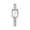ROMANSON Renata Square R Silver Metal Watch RWRMLL1B2800WHWH0