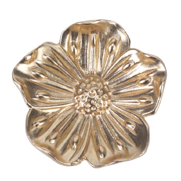 Brasses Flower Cabinet Pattern Knob Kitchen Cabinet Door Handle For Elegant Furniture Hardware Suitable For Humid Environment