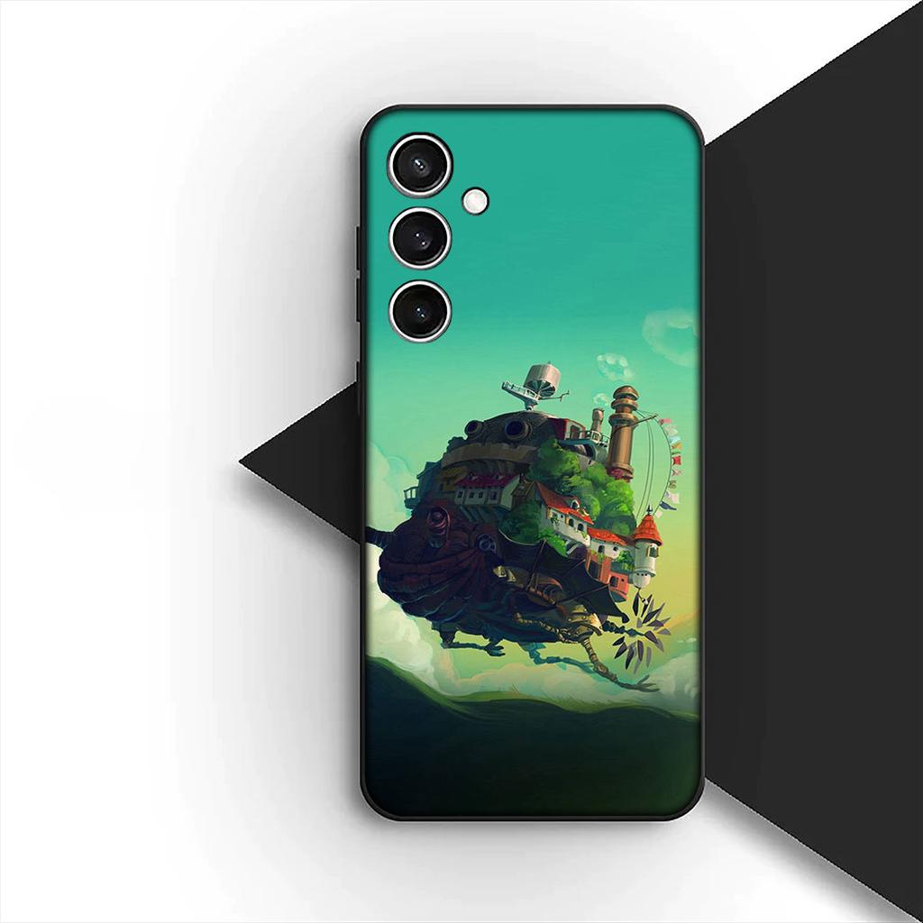 Howls Anime Movings Poster Castles Phone Case for OPPO A80 A18 A16 A40 A17 A15 A38 A78 A79 A54 A57 A12 A60 4G 5G Cover