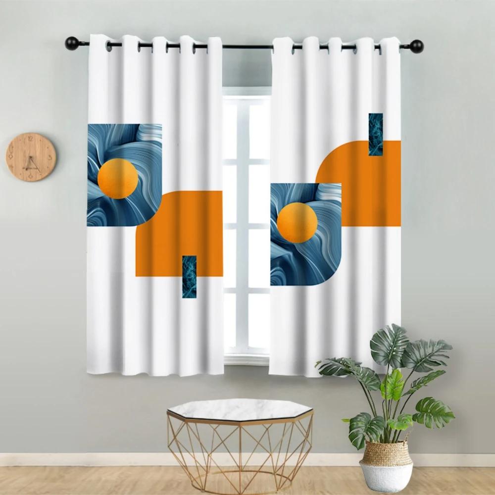 

Nordic Simple Elk High-end Modern Light Luxury Living Room Bedroom New Chinese High Shadowing Warm New Model Blackout Drape W55 X H120cm X 2&Grommet Top