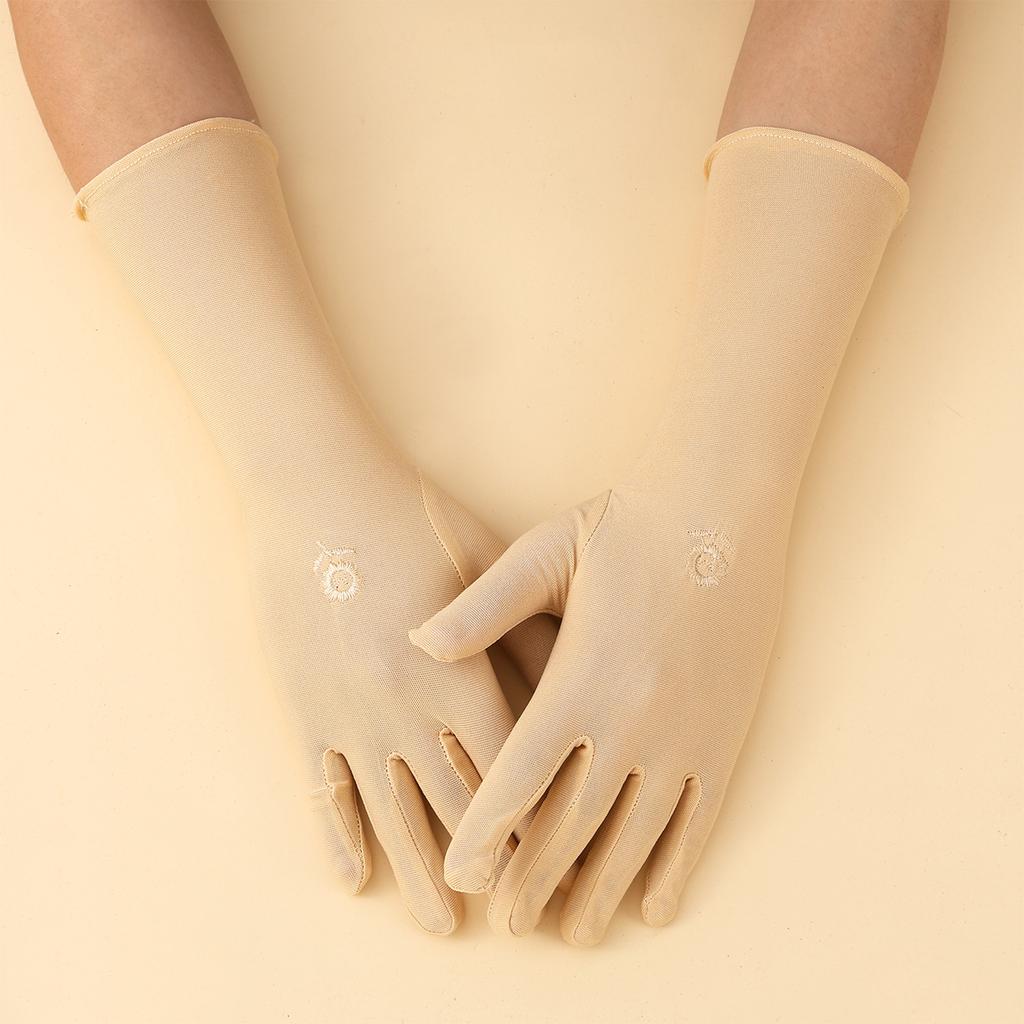 Damen Lange Etikette-Handschuhe, Sonnenschutz Fahrradhandschuhe