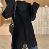 V-neck Lace Underskirt Slips Beach Wear Sling Skirt Petticoat Loose Lace Camisole Skirt  Party
