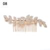 Fashion Hair Jewelry Gold Silver Bridal Hair Comb Wedding Accessories Women Headpiece Metal Leaf