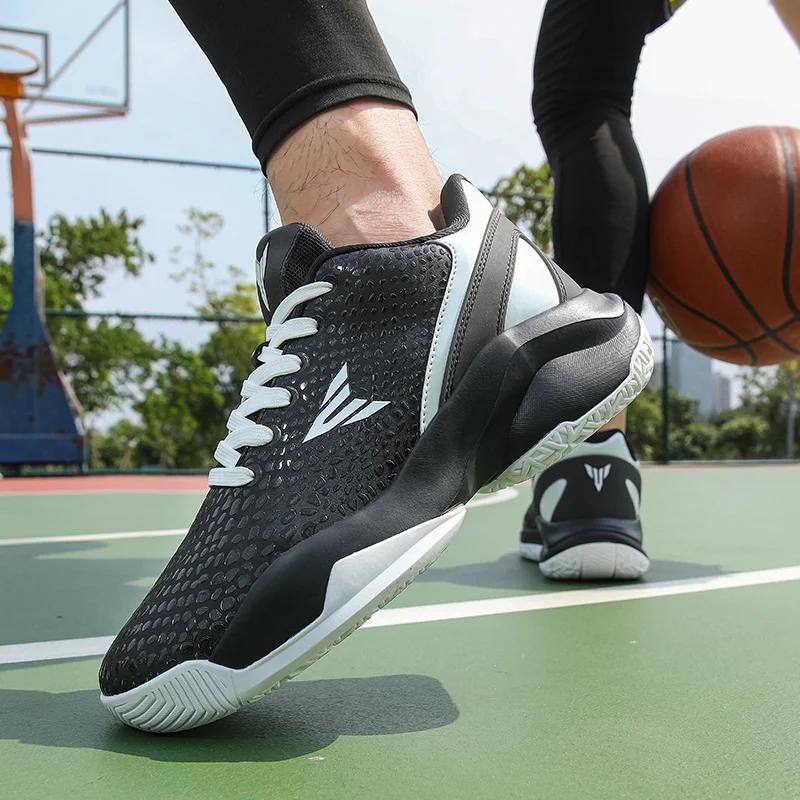 Fashion Men's Basketball Shoes Non-Slip Training Athletic Outdoor Sports Student Field Male Breathable Sneakers Original Basket Shoes