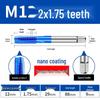 Cobalt Blue Nano-Coated Stainless Steel Spiral Tap Drill Bit Set M2-M8