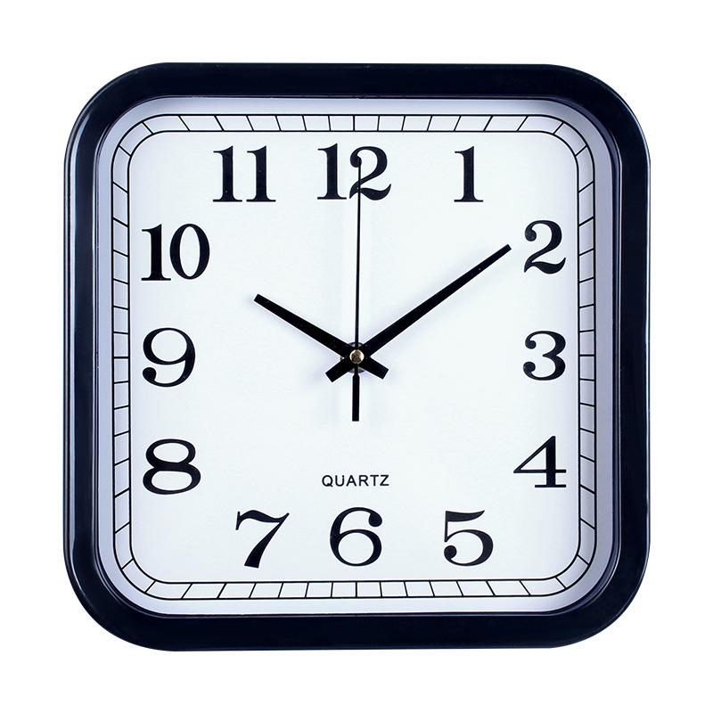 10-inch 25CM Wall Clock Square Simple and Elegant Electronic Wall Clock for Living Room Silent Clock for Home Use
