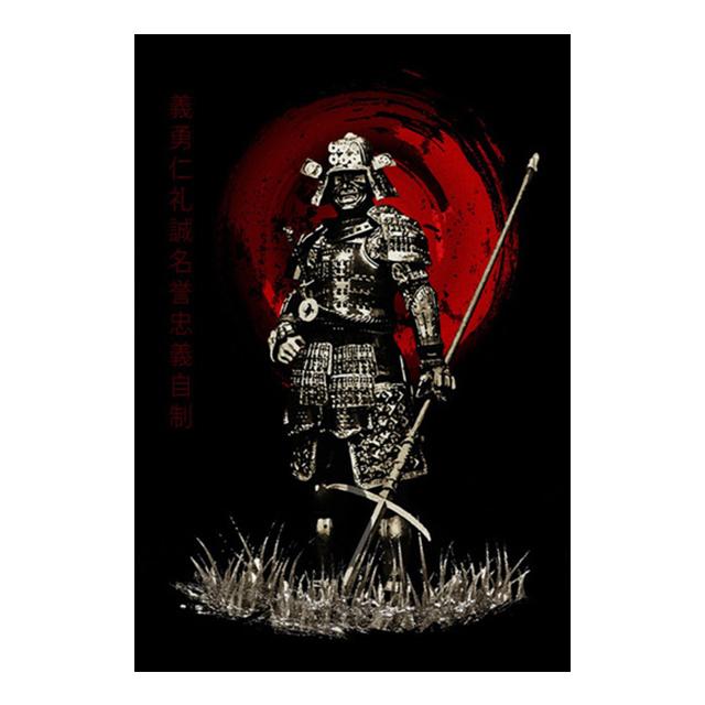 Japonský starověký vojenský velitel plakát vinobraní malba na plátně nástěnná malba v domácí výzdobě obývacího pokoje bez rámečku