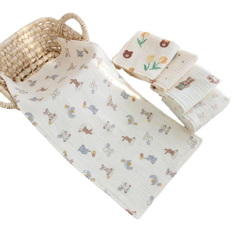 Weiches Baby Spucktuch Kleinkinder Atmungsaktive Waschlappen Rechteckiges Gesichtstuch Sabberlätzchen Waschlappen Neugeborenen-Essential