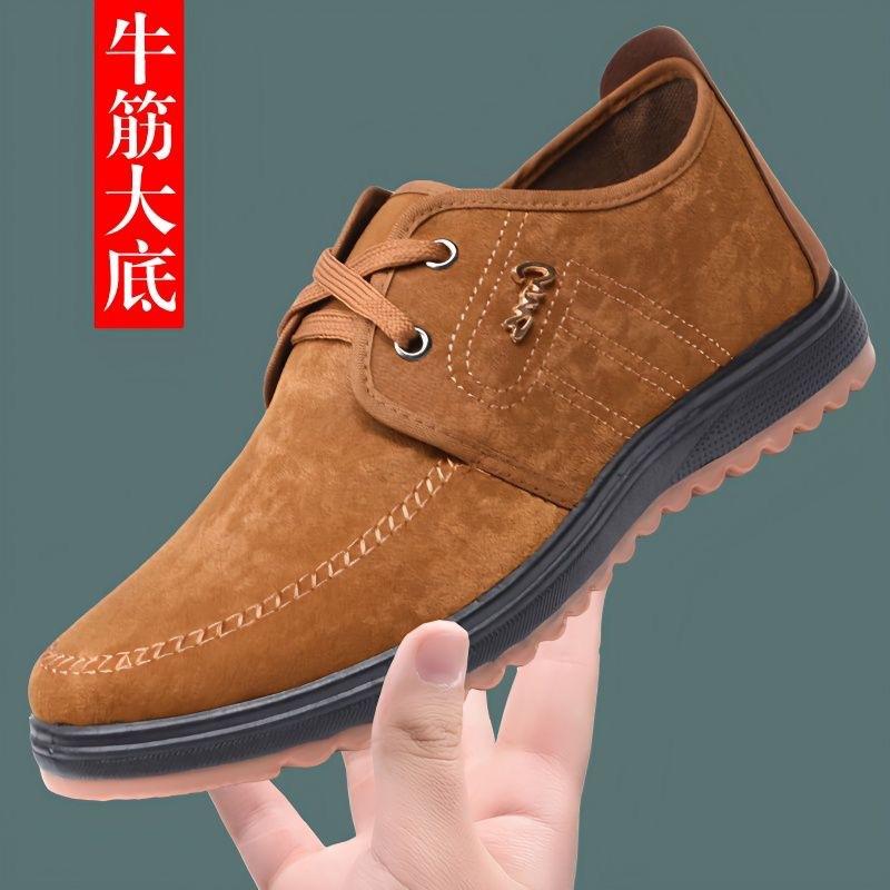 2025 new beef tendon sole old Beijing cloth shoes men's casual shoes non-slip board shoes breathable deodorant comfortable work shoes