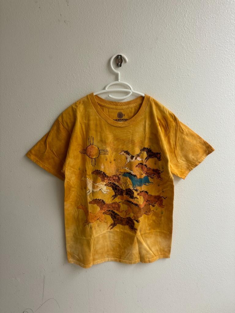 Horses And Sun Classic Cotton T-Shirtnative Art shirtZia Symbol Tshirt
