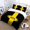 Yellow stripe, "BVB 09" logo. Bedding sets Duvet cover sets Duvet covers Pillowcases(1 * Duvet Cover 2 * Pillowcases without duvet insert)