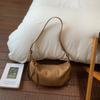 Minimalist Crossbody Bag for Women Soft Leather Shoulder Bag Zip Closure Trendy Hobo Style Handbag
