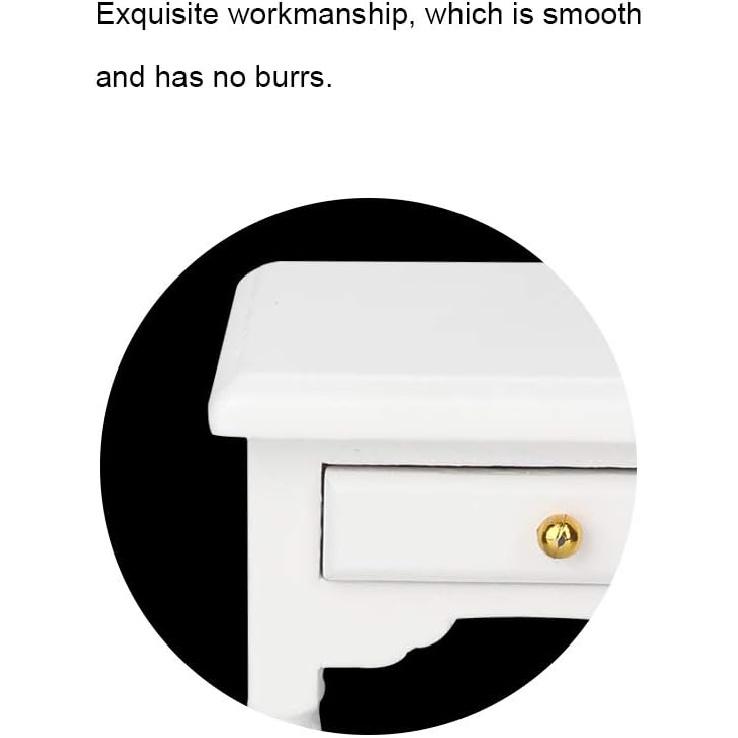 Socobeta Wooden Table Model, Eco-Friendly Lightweight Table Nightstand Model for Girls for Decoration