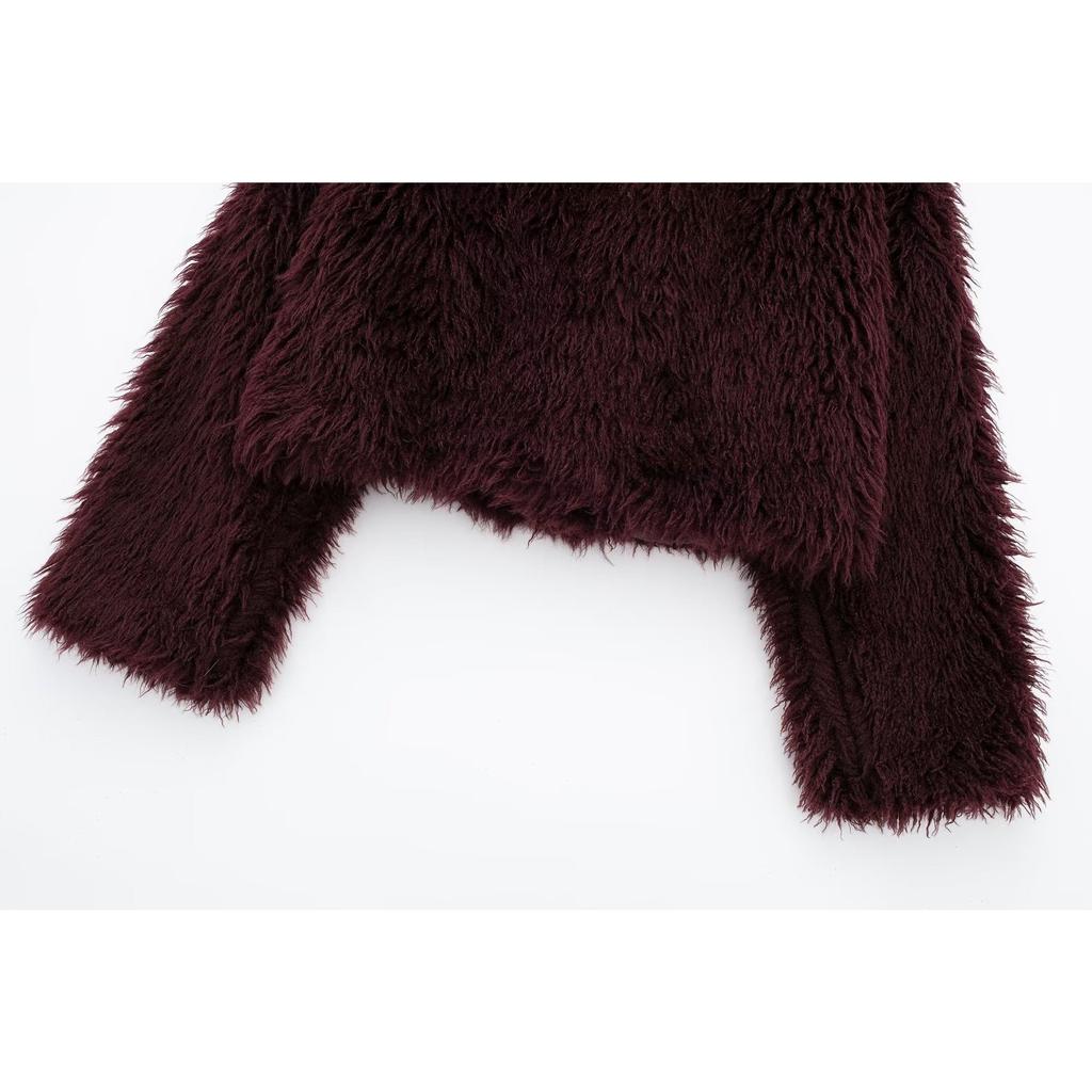 GMXIA Dámské Vintage ležérní jednobarevný potisk Podzim Zima Dlouhý rukáv POLO bundy a kabáty