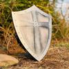 Templar Crusader60.96 cm Silver Cross Shield  Medieval Knight Shield for , Cosplay  Decor  Handcrafted Warrior Prop, Gift for Him