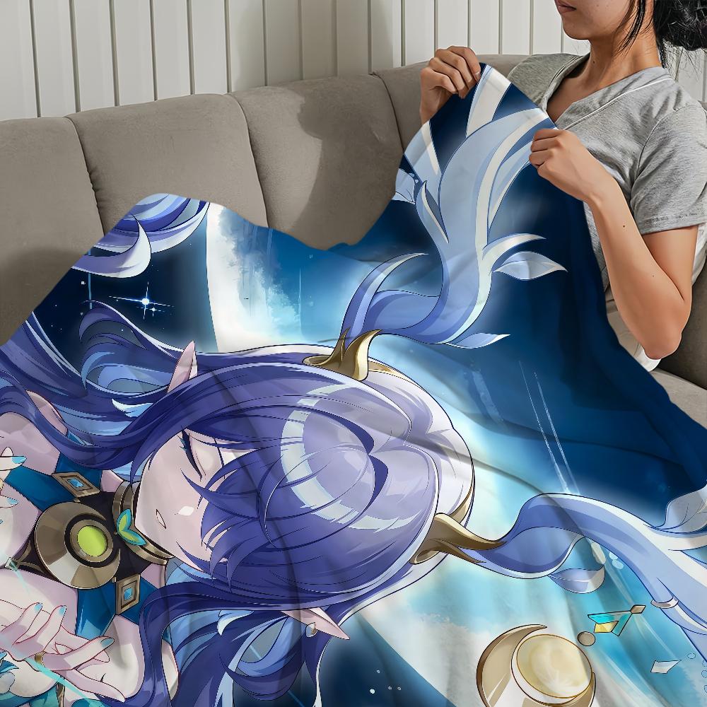 Game New characters Genshin Impact Lauma Flannel warm soft plush blanket sofa living room hogar office bedroom travel gift home