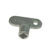 Exhaust Valve Key 5×5mm Shatterproof Material Silver Zinc Alloy